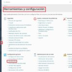 Panel Plesk -> Herramientas y Configuración