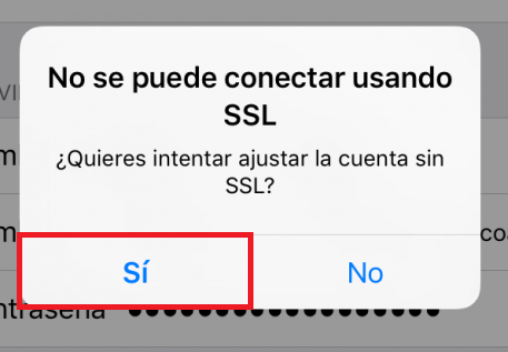 Conectar sin SSL
