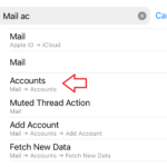 Configuracion de la cuenta de correo Mail Accounts desde ajustes del iphone