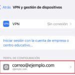 VPN y gestion de dispositivos en IPHONE o IOS